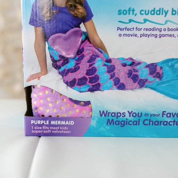 Snuggie Tails Soft, Cuddly Blanket Mermaid New Great Gift! - Picture 2 of 6